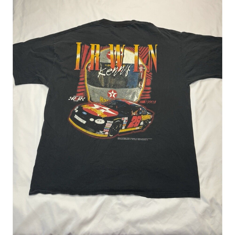 Vtg 90's Kenny Irwin #28 Shirt Nascar Havoline Racing Chase Authentic Mens XL